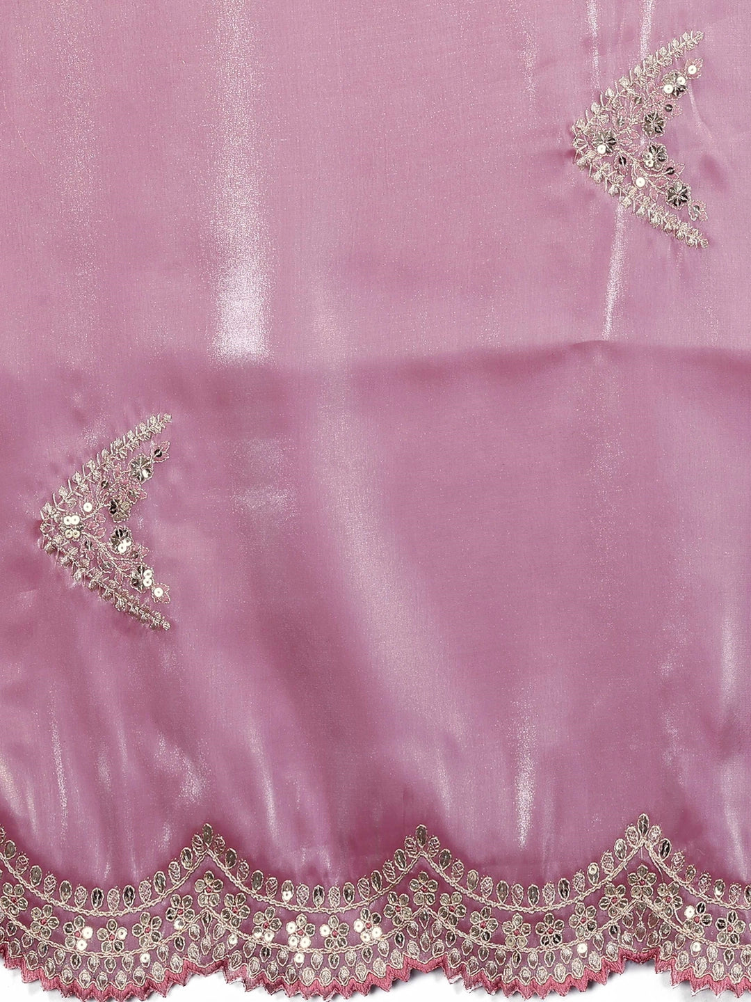 Jimmy Choo Chiffon Embroidery Work Saree - Rheycart