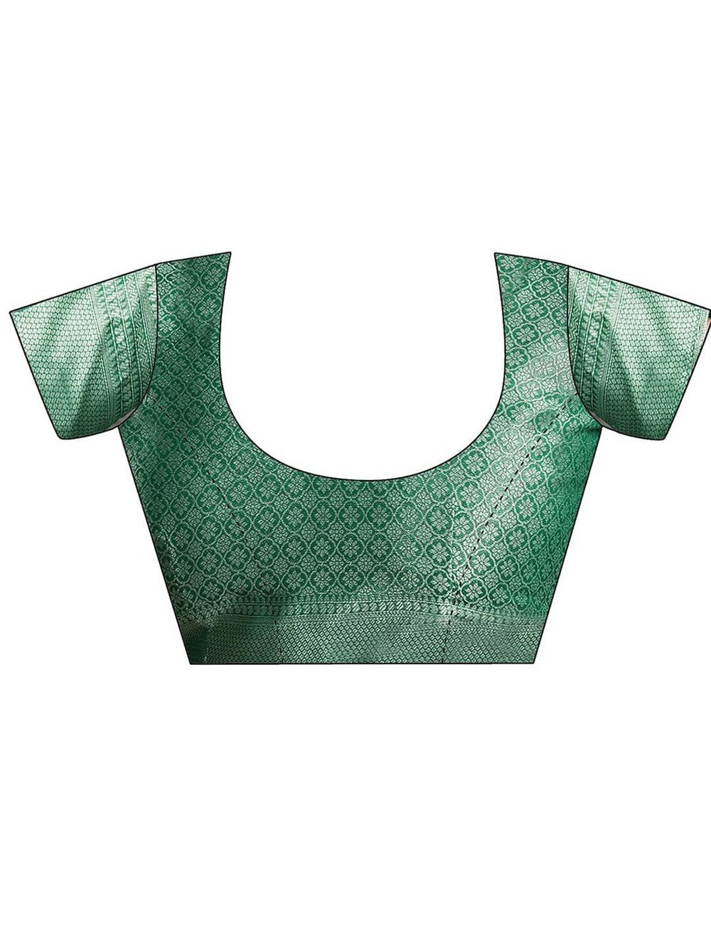 Green Weaving Jacquard Georgette Saree