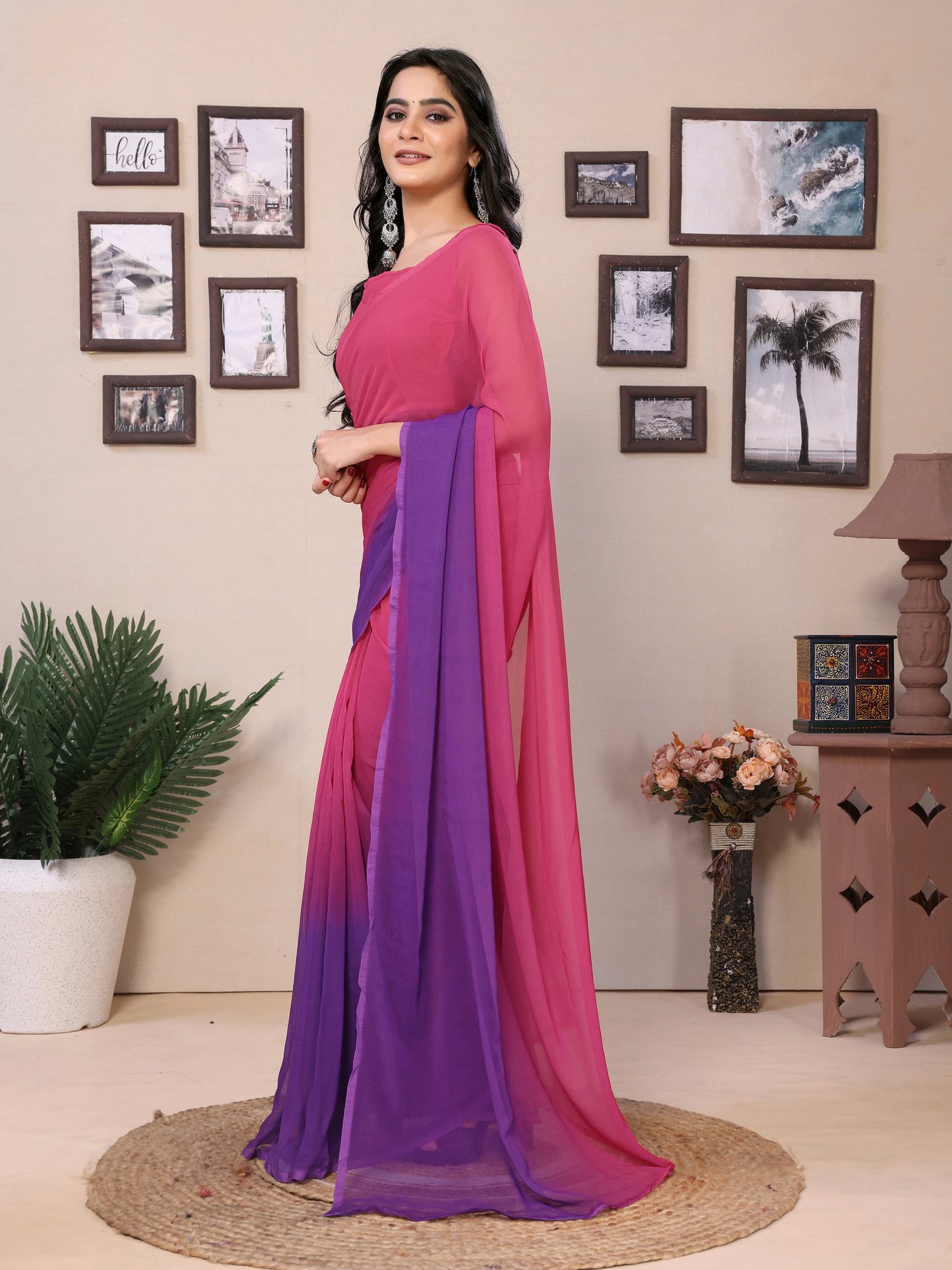 Designer Multicolor Pre-Stitched Bollywood Saree - Rheycart
