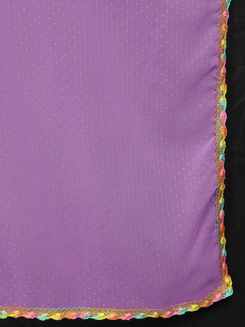 Light Purple Plain Georgette Bollywood Saree