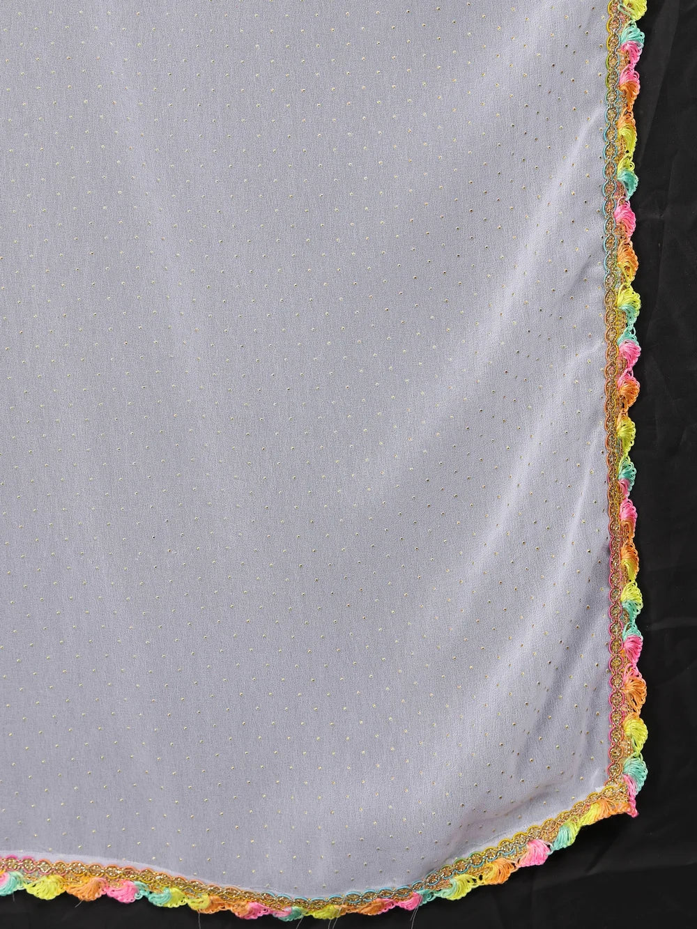 White Plain Georgette Bollywood Saree