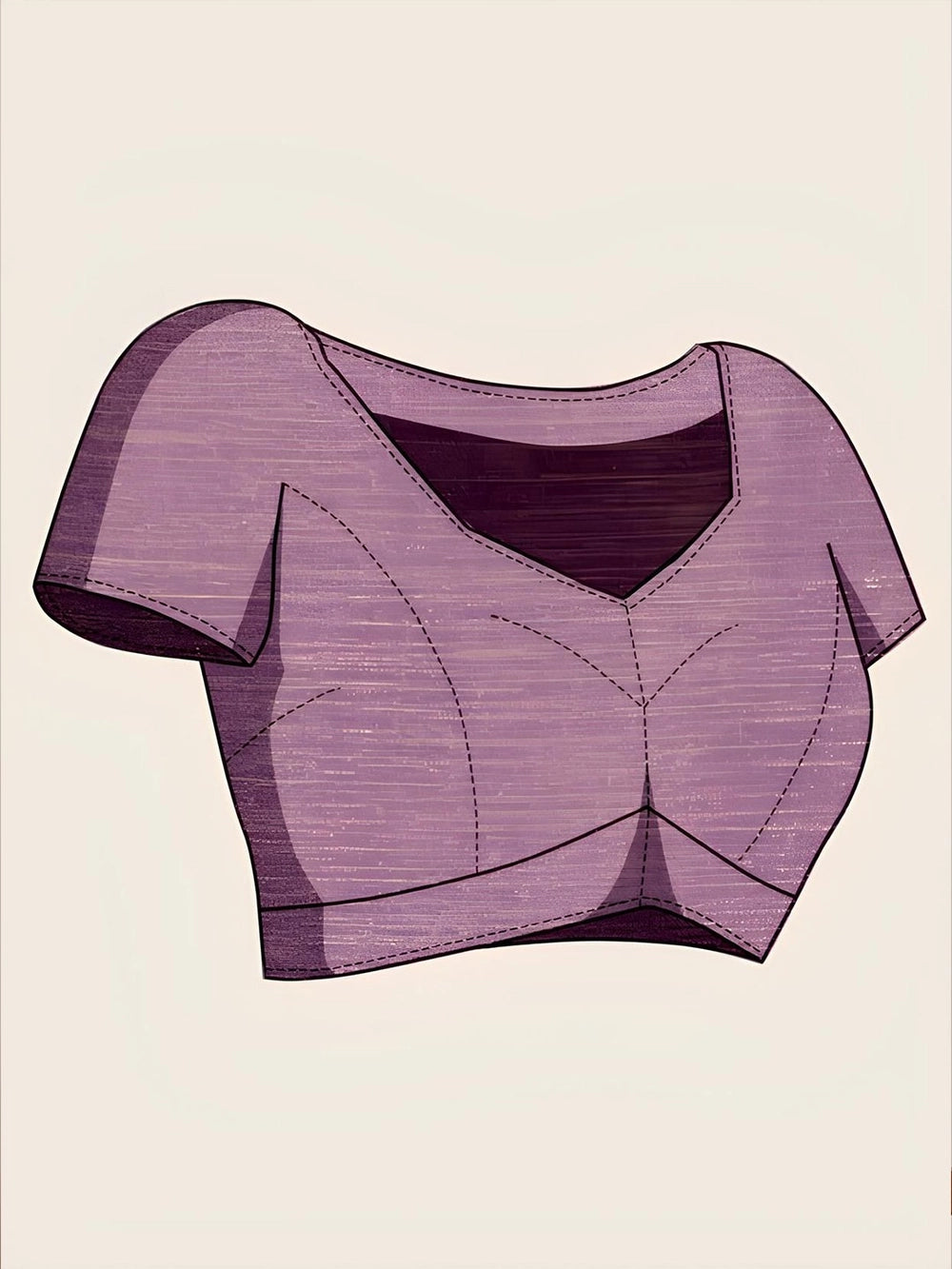 Lavender Fendi Soft Chiffon Saree For Cocktail Party