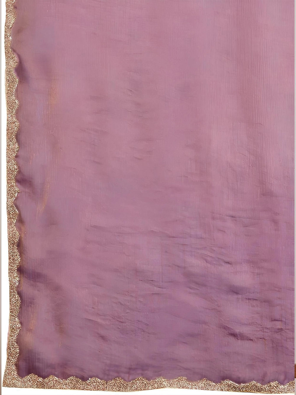 Lavender Fendi Soft Chiffon Saree For Cocktail Party