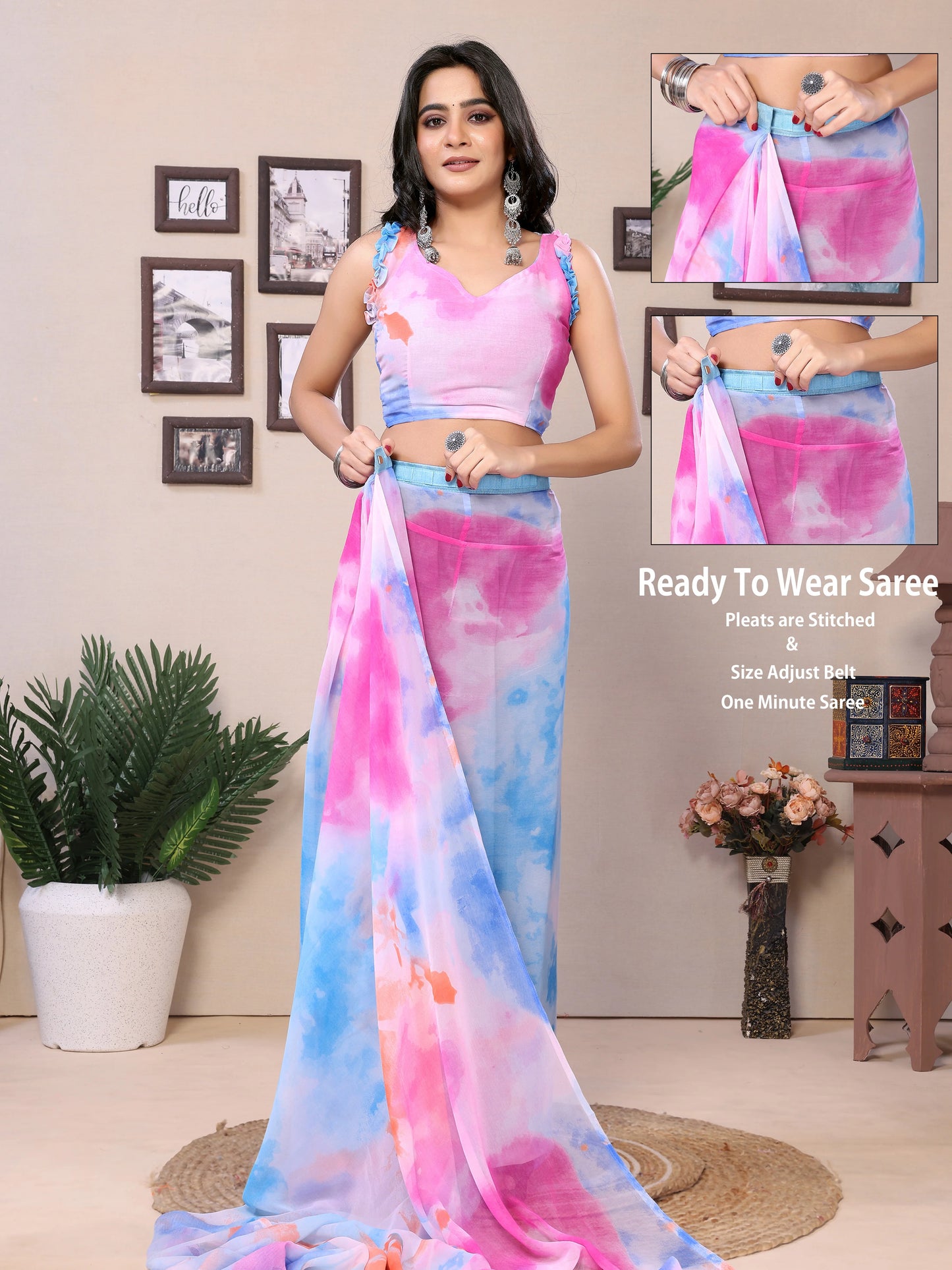 Pedding Style Printed Saree
