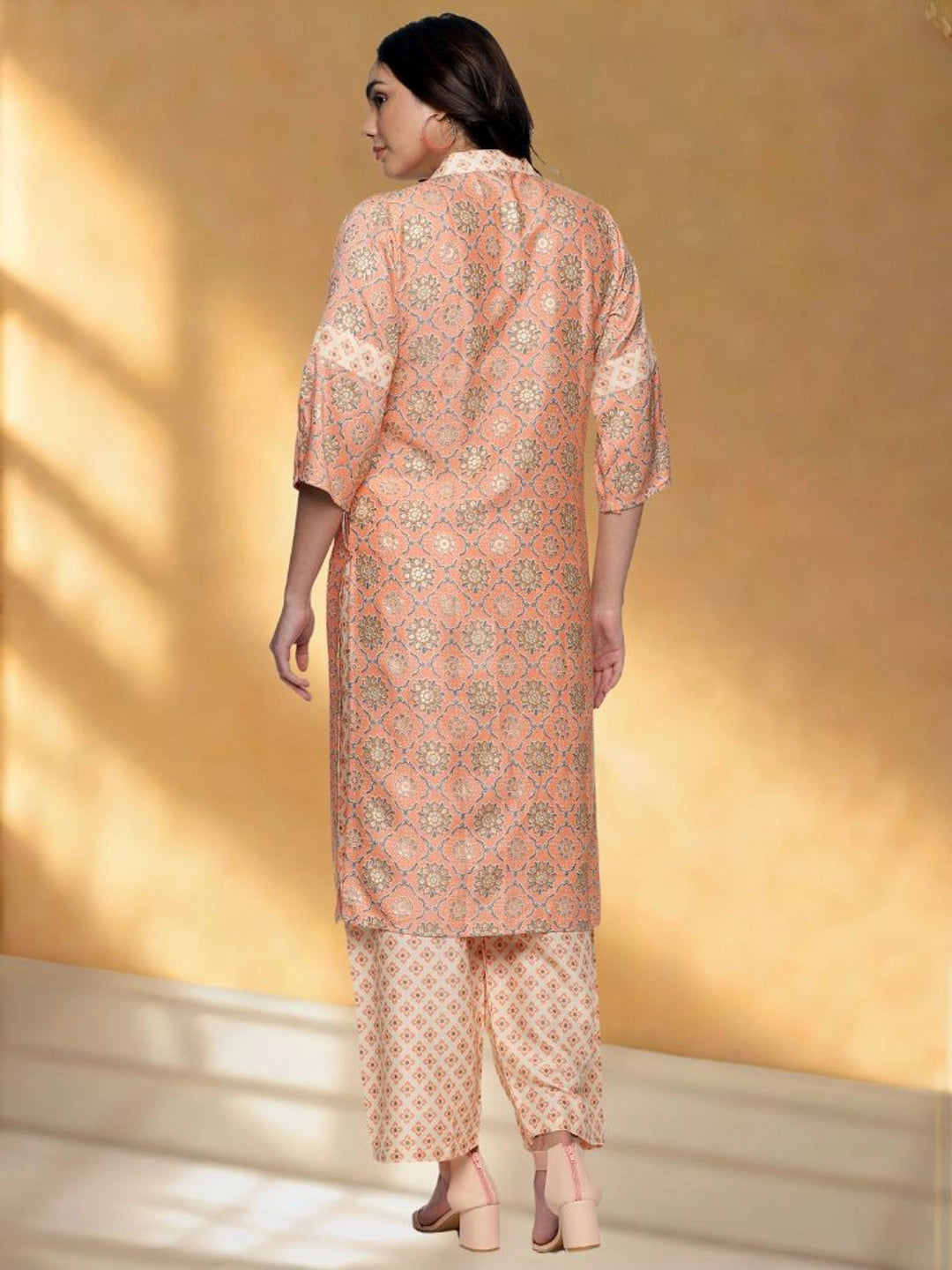 Floral Printed Rayon Kurta Sets For Women - Rheycart